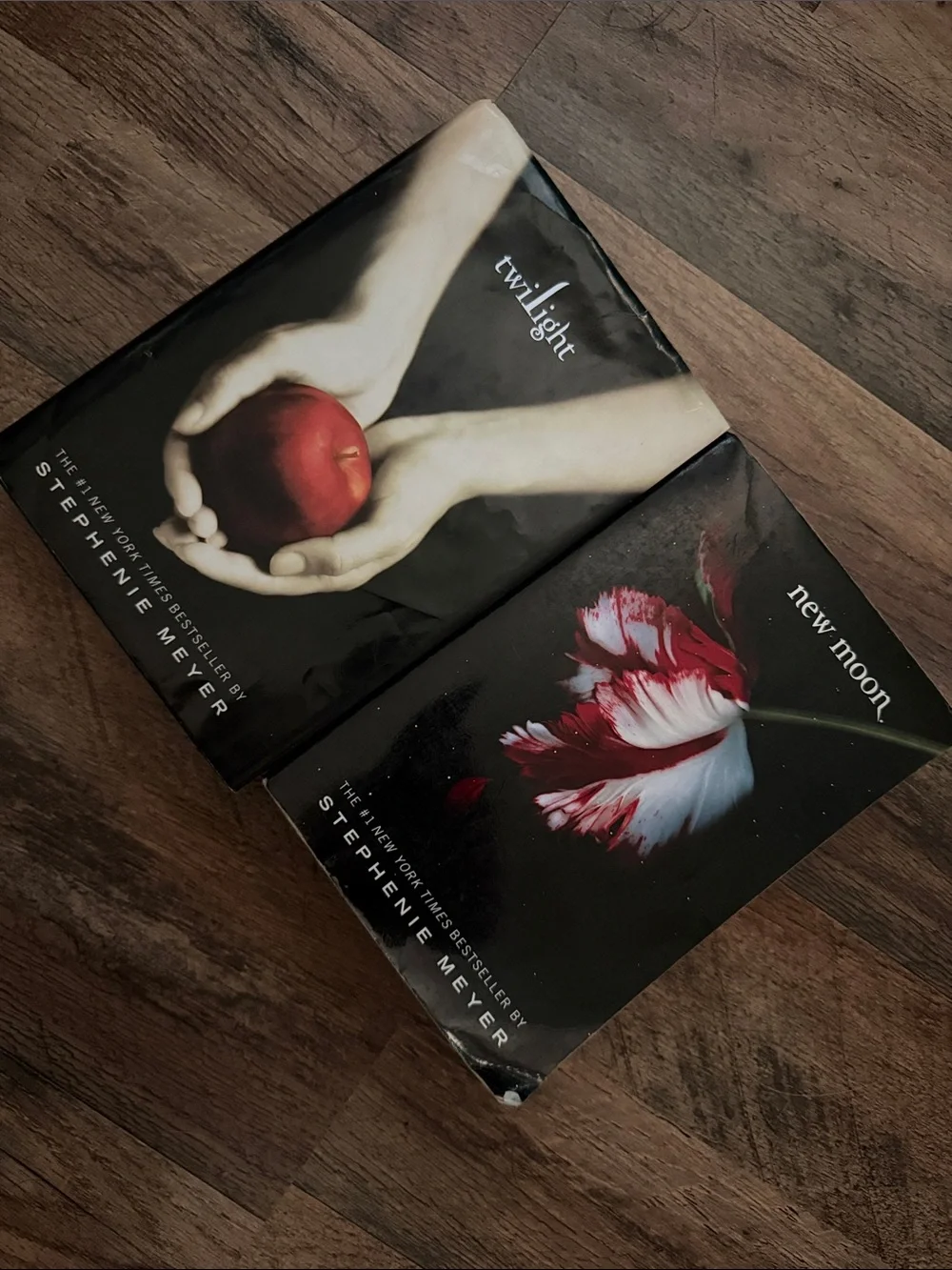 Twilight (Hard Cover) & New Moon (Soft Cover) by Stephanie Meyer Book Bundle